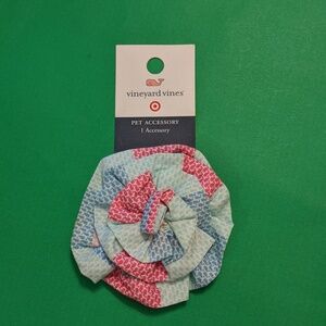 Vineyard Vines Target Dog Pet Collar Accessory Bow Flower Pink Blue Whale Print